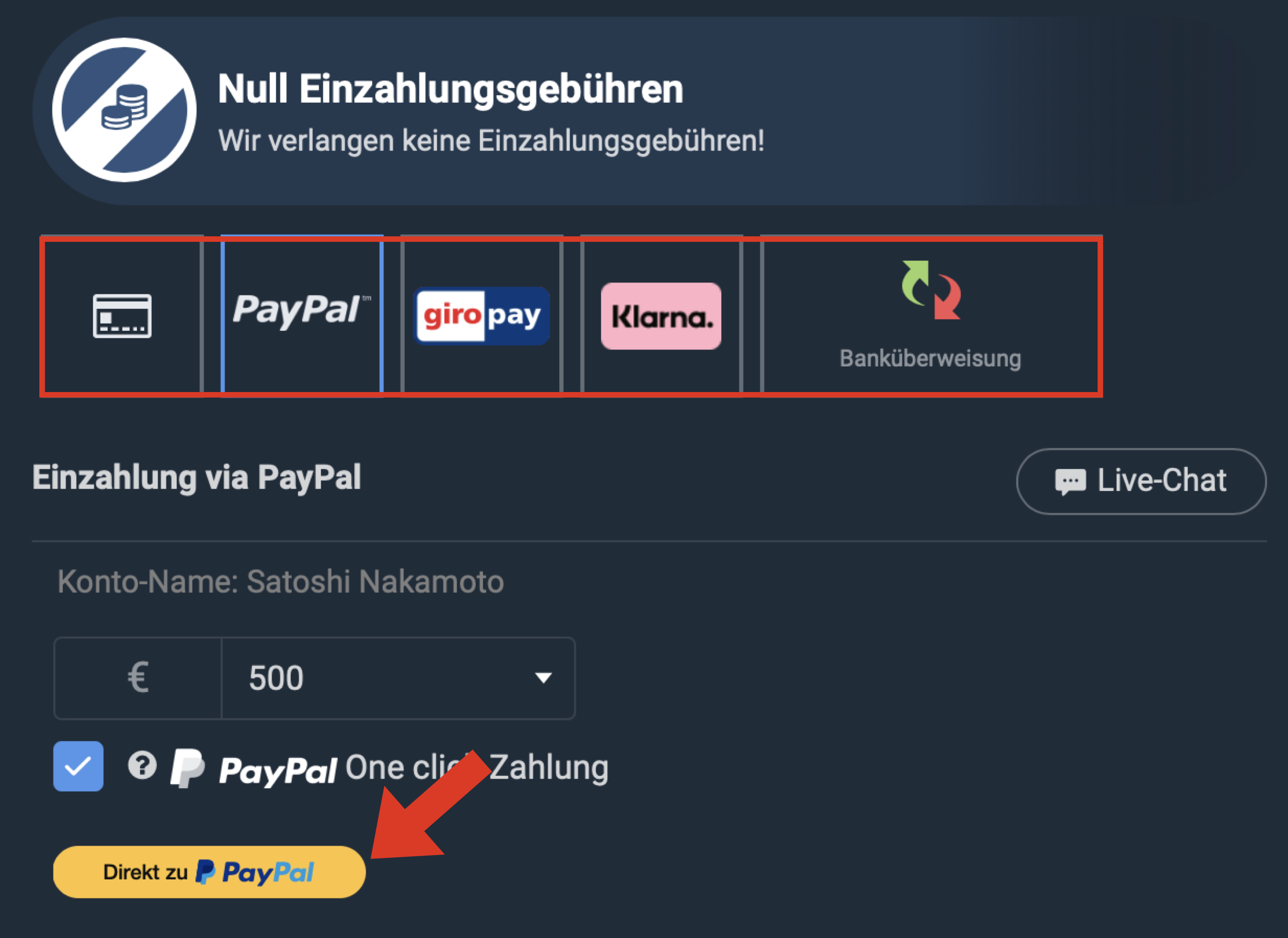 Kryptowährung mit PayPal kaufen Plus500