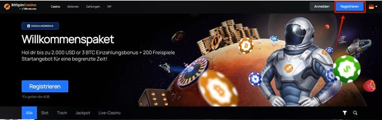 bitspin casino startseite
