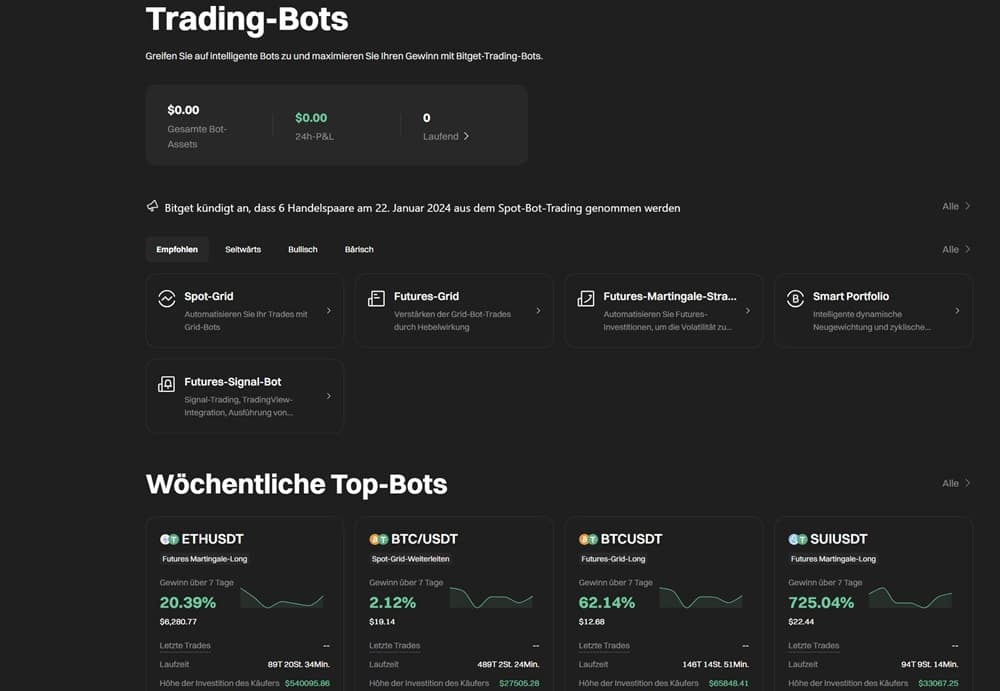 Bitget Trading Bots