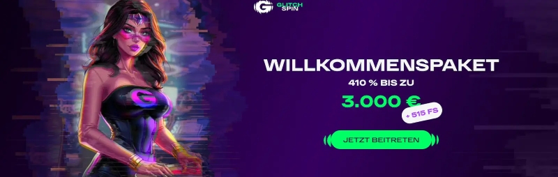 GlitchSpin Welcome Bonus