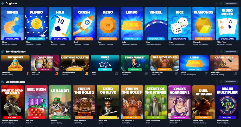 casinobet spiele