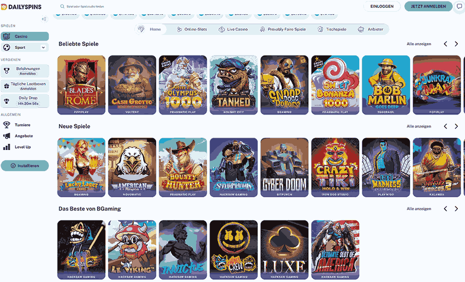 dailyspins-spieleangebot