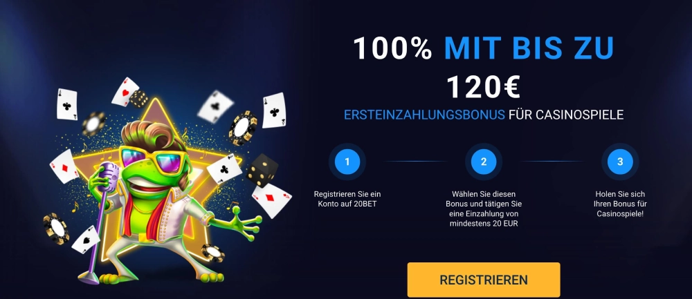 20bet Willkommensbonus