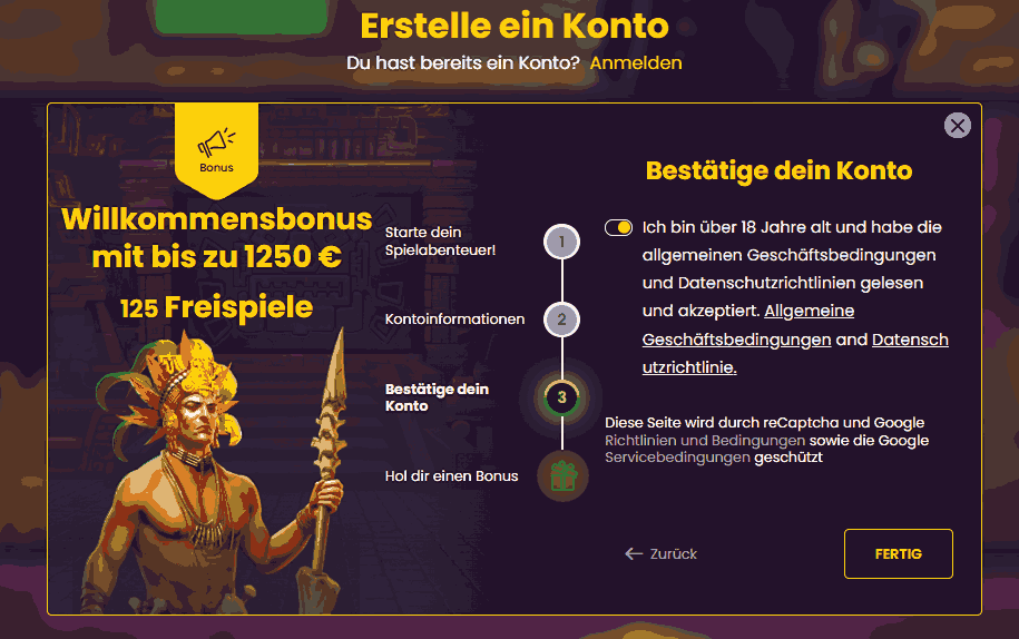 bizzo-casino-alter-bestaetigen
