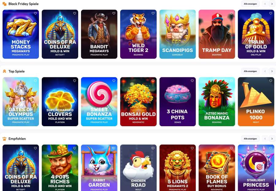 Spinrise Casino Spielelobby