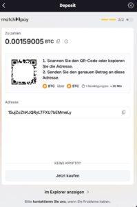 BTC Einzahlungsadresse