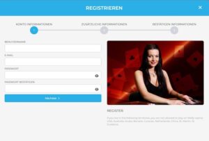 Nutzername, E-Mail und Passwort bei der Registrierung eingeben