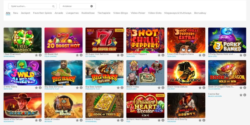 Wolfy Casino Spiele