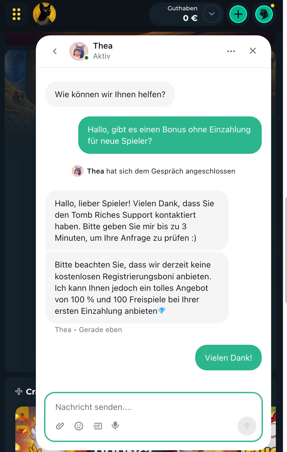 Live Chat TombRiches