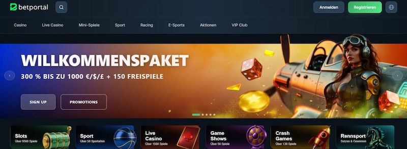 BetPortal Welcomebonus