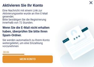 Registrierungsseite Schritt 2