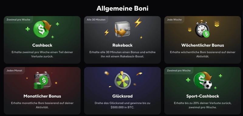 Allgemeine Boni Qzino