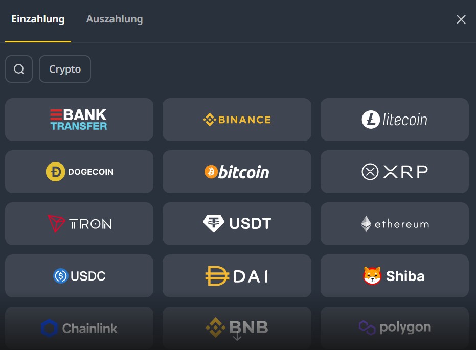Einzahlungsmethoden Cocobet