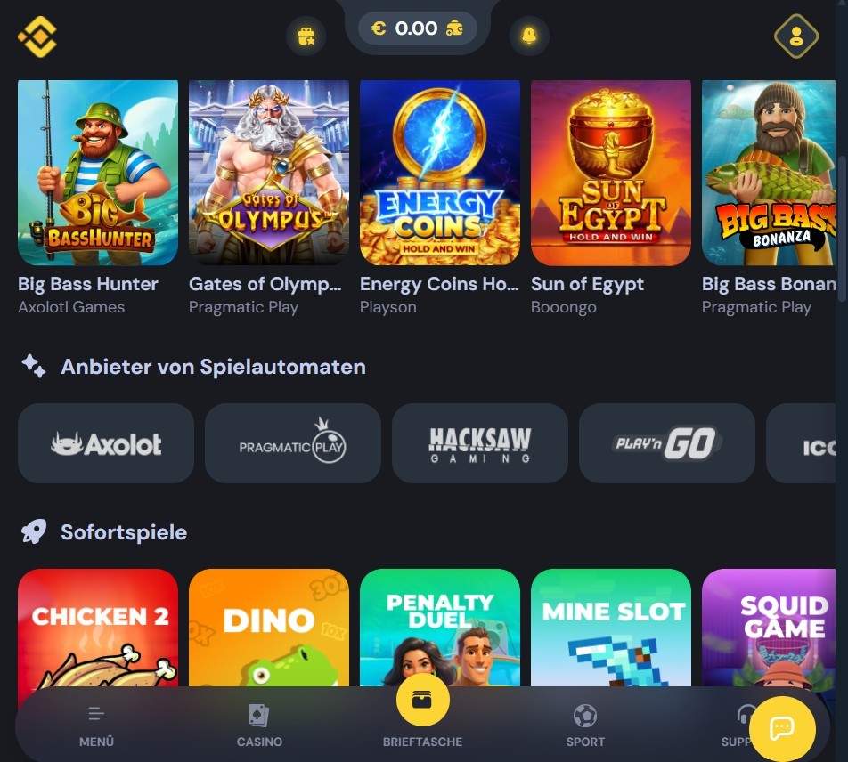 Spielelobby Cocobet