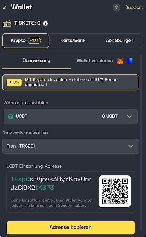 Kryptowaehrungen einzahlen bei Bitguruz