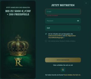 Registierungsseite