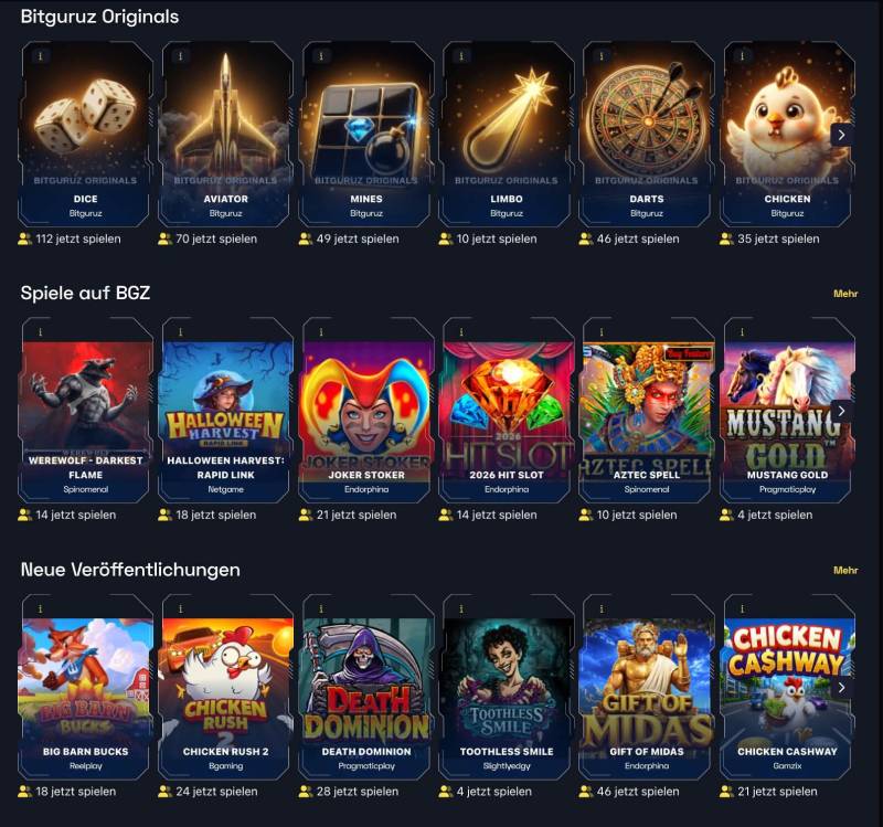 Bitguruz Spielelobby