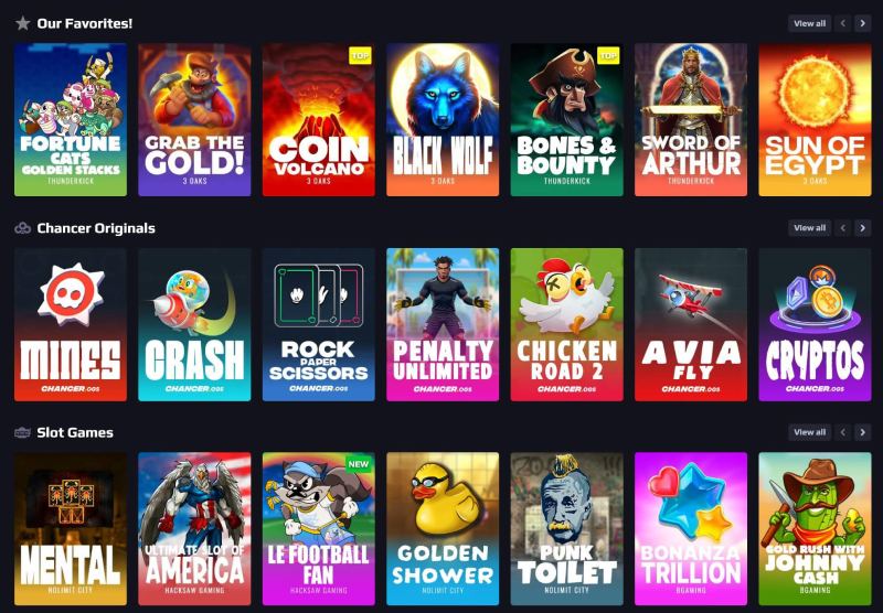Spielelobby Chancer