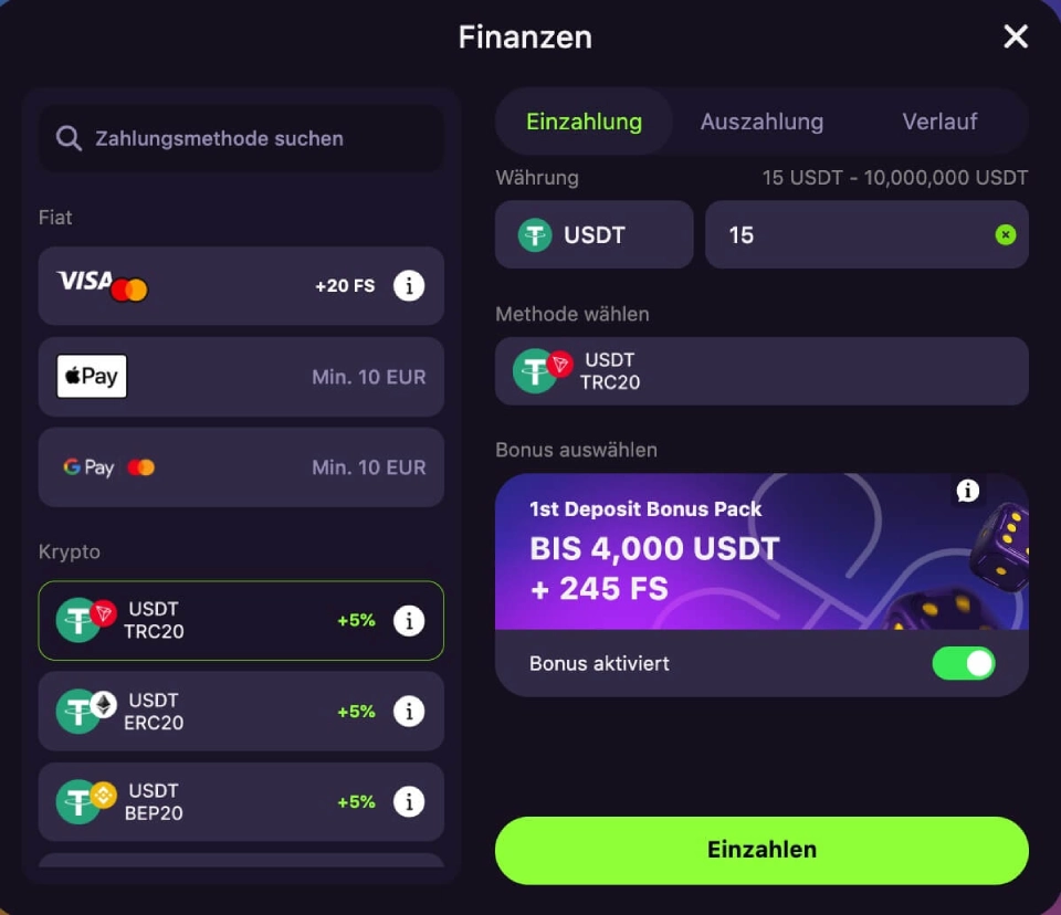 Einzahlungsmethode waehlen GameSpot