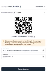 Trixino Bitcoin einzahlen Wallet Adresse